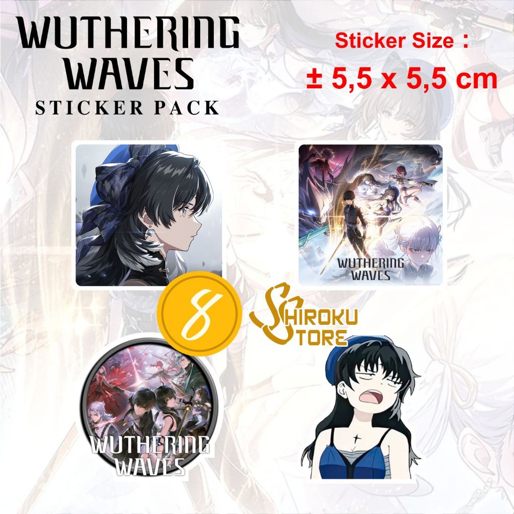 Wuthering Waves Premium Sticker Pack / Set สติ๊กเกอร์กันน้ํา Anime Kuro ...