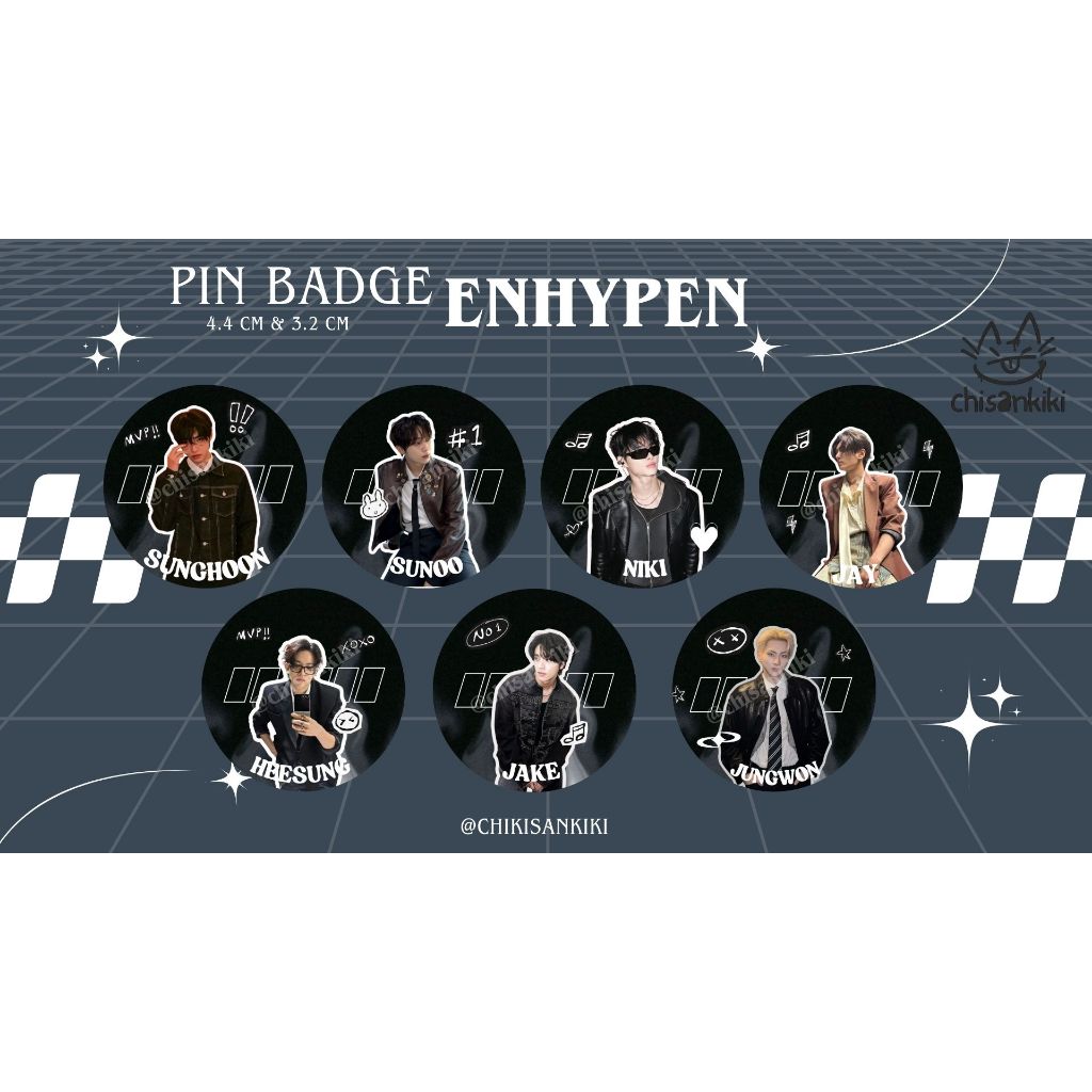 Enhypen Pin / Pin Pin / อุปกรณ์เสริมเข็มกลัด Kpop Jay Jungwon Jake ...