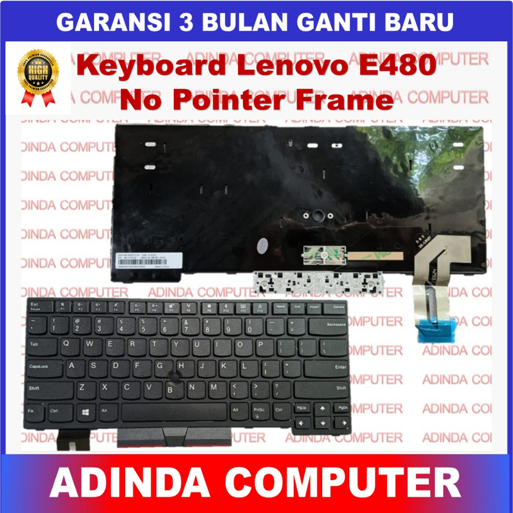 Lenovo ThinkPad E480 L380 L390 R480S คีย์บอร์ดกรอบที่ไม่ใช่ตัวชี้ ...
