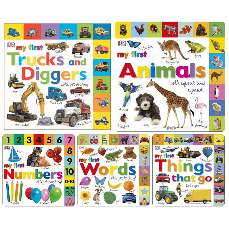 [SEGEL] DK My First Tabbed Boardbook : My First Trucks and Diggers Lets ...