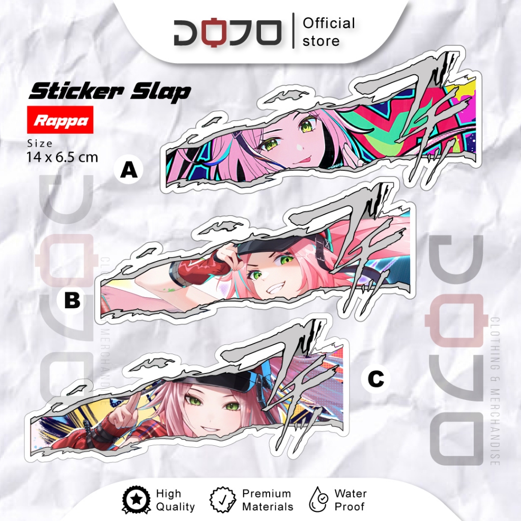 ไวนิล Honkai Star Rail Rappa HSR สติกเกอร์สําหรับรถจักรยานยนต์รถ ...