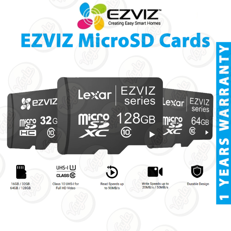 Ezviz Smart Micro SD Card 32GB/64GB/128GB/256GB/512GB/1TB/2TB UHS Class ...