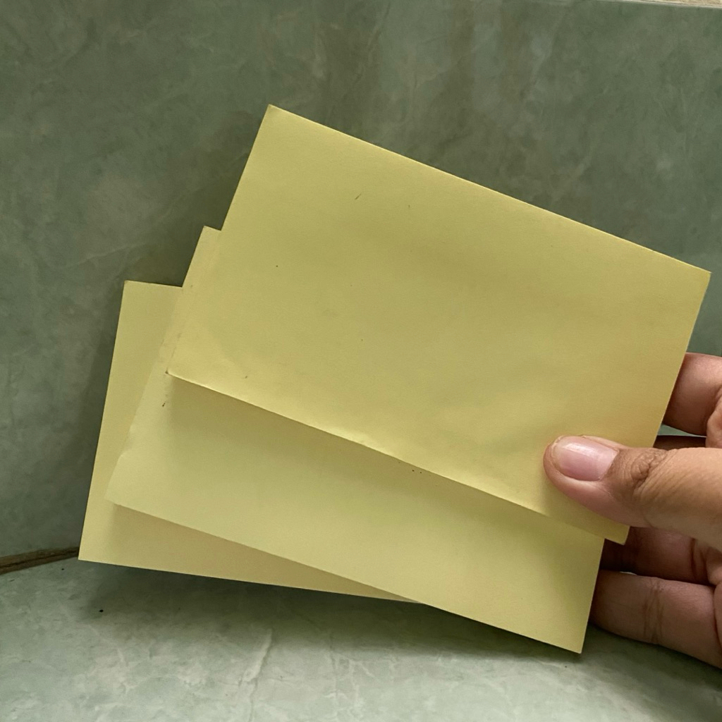 แพ็คเกจ 3 ชิ้น Sticky Note Post it 3M 655 ขนาด 73 มม. x 123 มม. iai ...