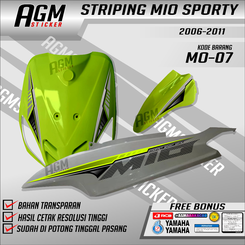 SIMPLE MIO SPORTY MIO SMILE STRIPING STICKER (ตัดแล้ว) | Shopee Thailand
