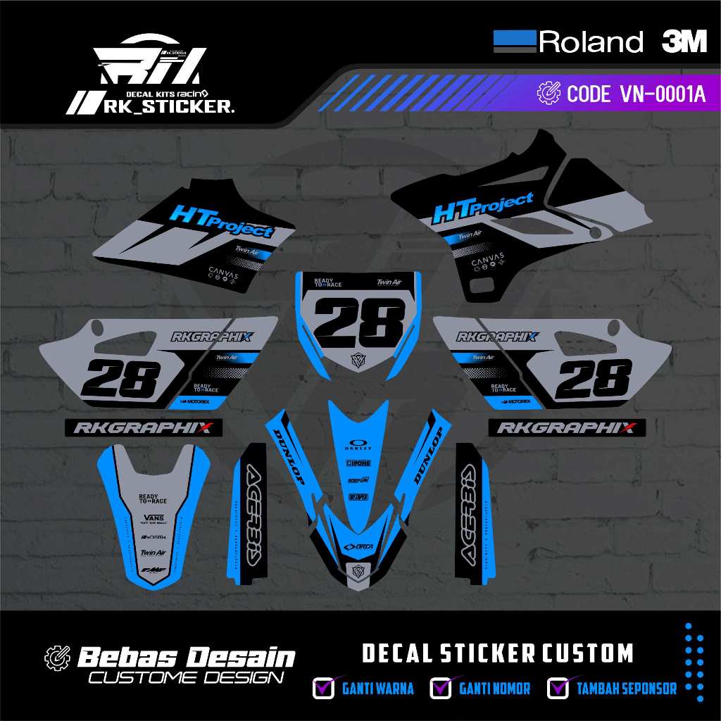 DECAL YZ 85 ใหม่ - STRIPING YZ 85 OLD - KX 85 ออกแบบที่กําหนดเองฟรี ...