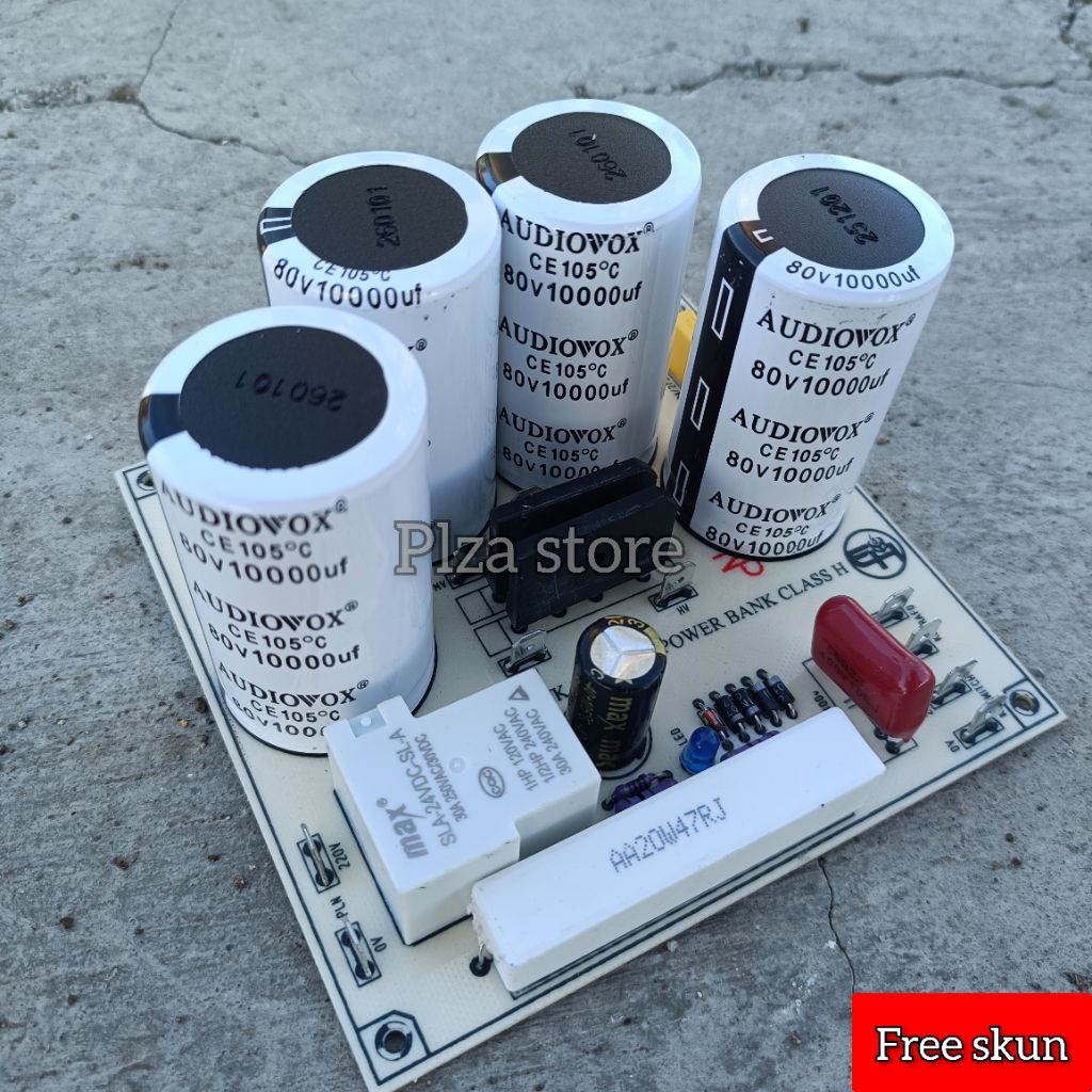 PSU class H single ct 4 elco 80v 10000uf audiovox สําหรับ teg 32/64vac max 50/100vac ครบชุด Softstart anti jigleg psu class H single CT