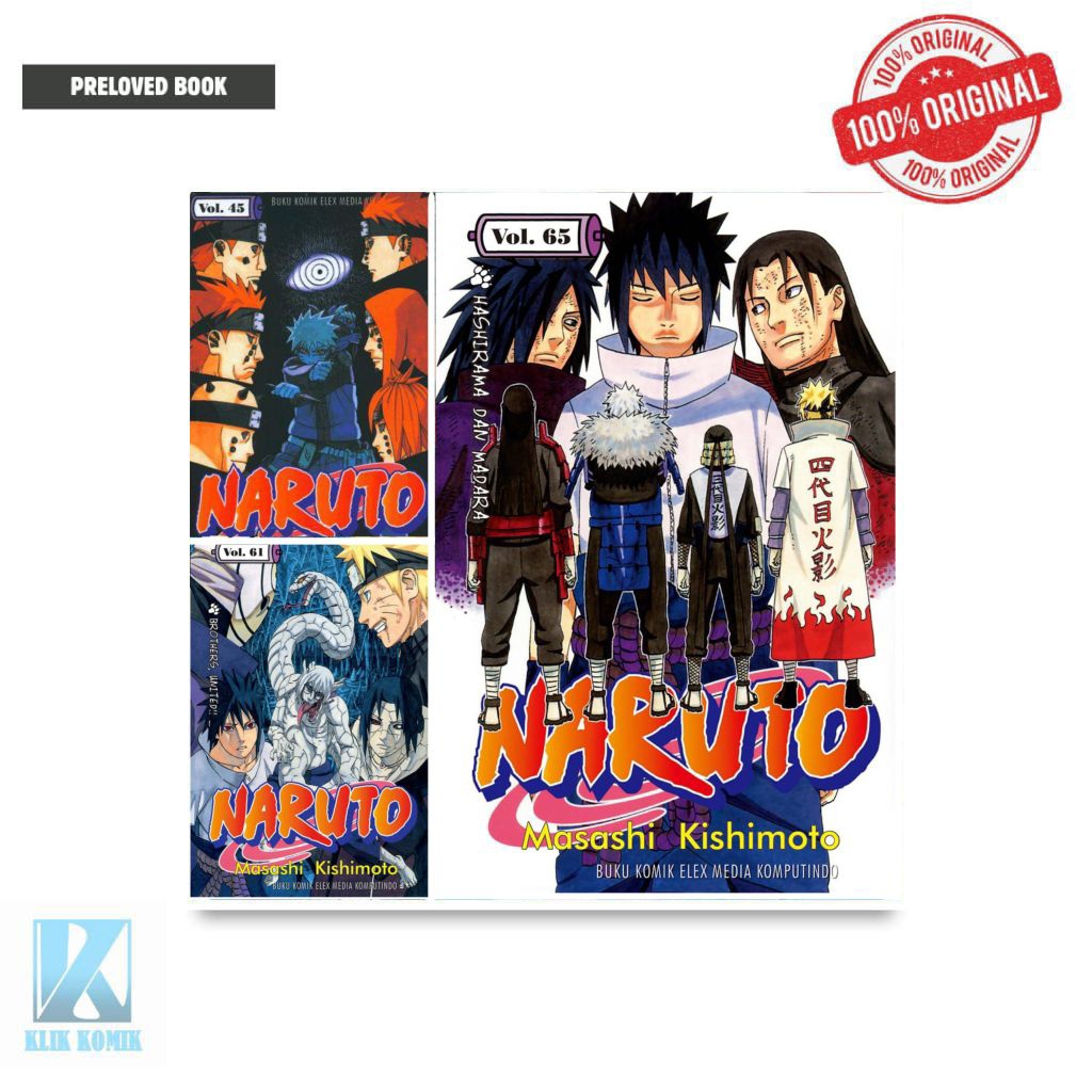 NARUTO Masashi Kishimoto หน่วยการ์ตูนมังงะ Elex ดั้งเดิม | Shopee Thailand