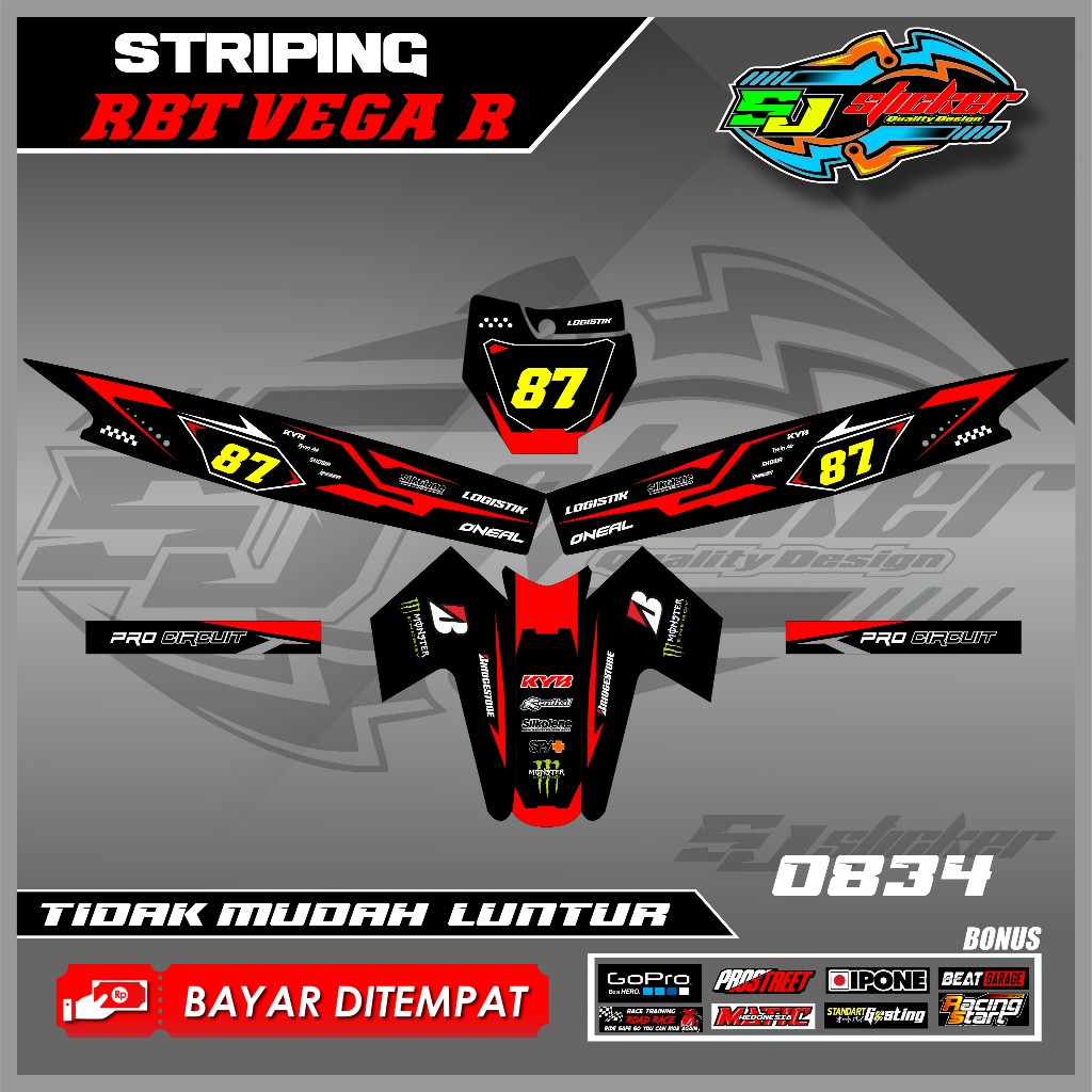 0834 STRIPING VARIATION RBT VEGA R MOTORCYCLE BEOK RBT ใหม่ล่าสุด ...