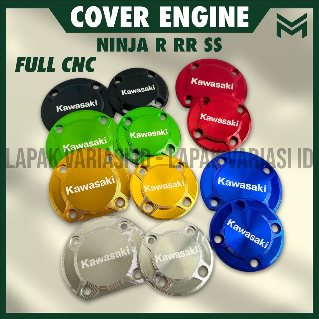 ฝาครอบเครื่องยนต์ PAIR RIGHT LEFT KAWASAKI NINJA R RR SS FULL CNC ฝา ...