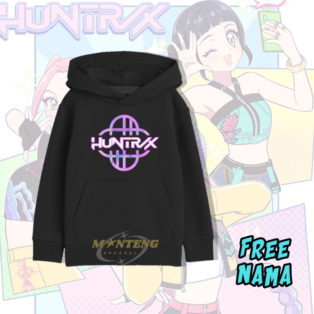 KPOP DEMON HUNTER เสื้อแจ็คเก็ตมีฮู้ดเด็ก/HUNTRIX 2 KIDS SWETER JACKET ...