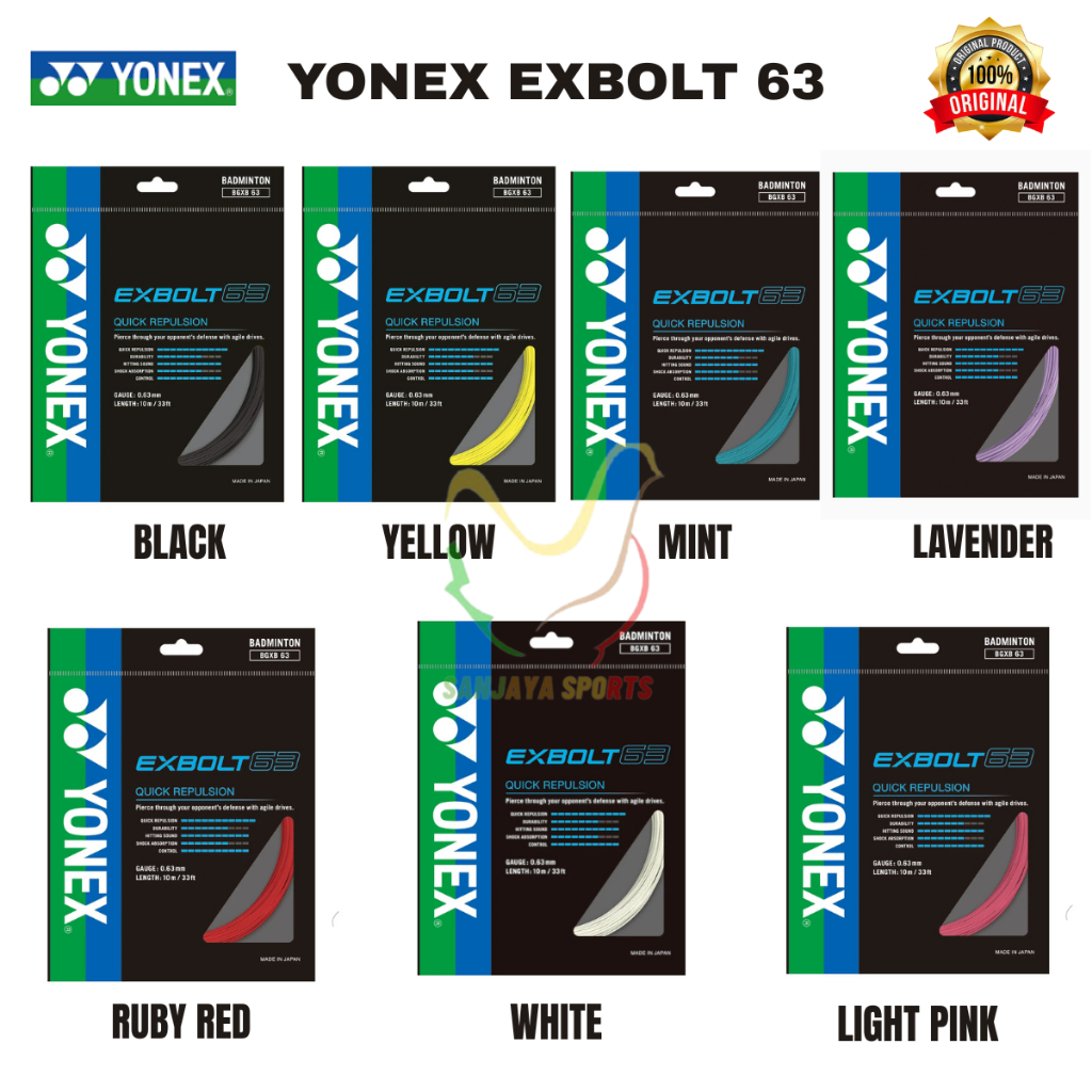 YONEX EXBOLT 63 ตัวยึด BADMINTON ดั้งเดิม | Shopee Thailand