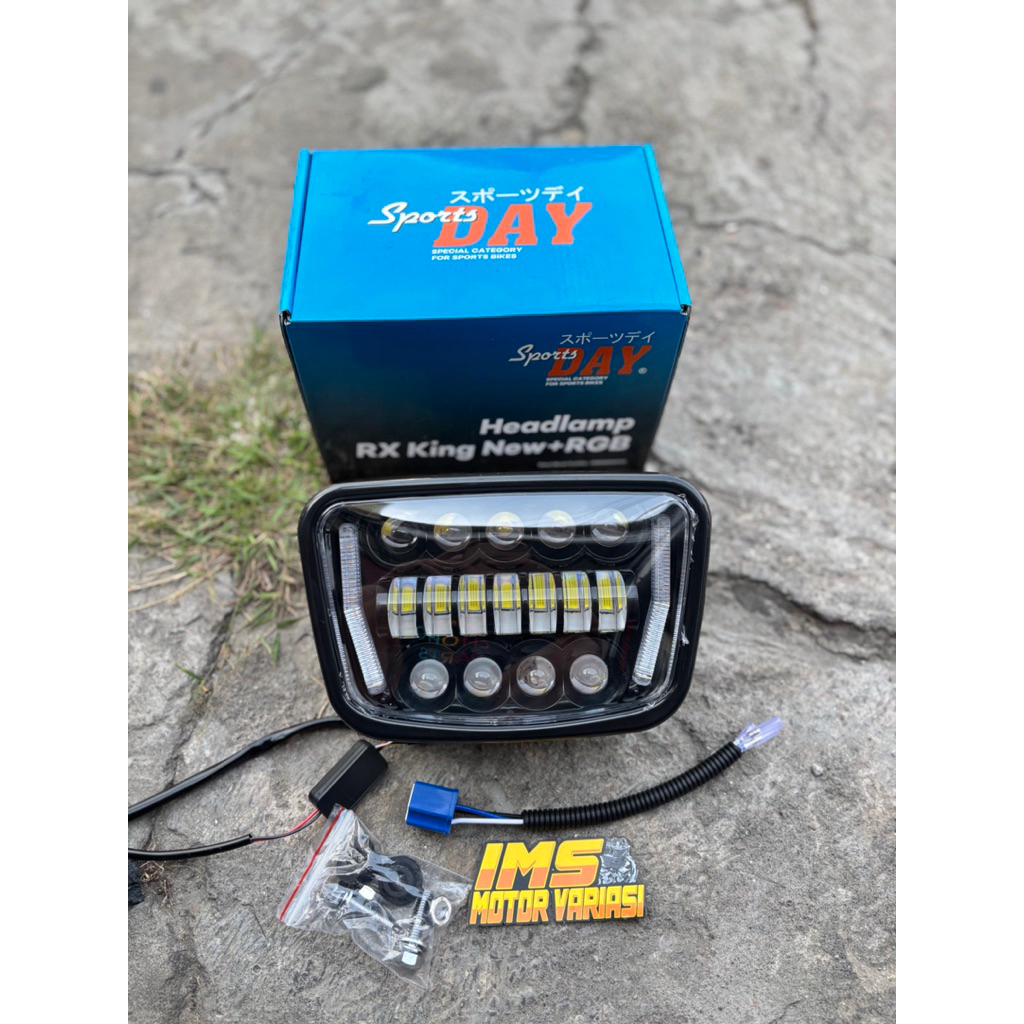 Led Day Rx King ไฟหน้าชุด Batok 16 Led Dusk Blue Bild Set Batok Oval Rx ...