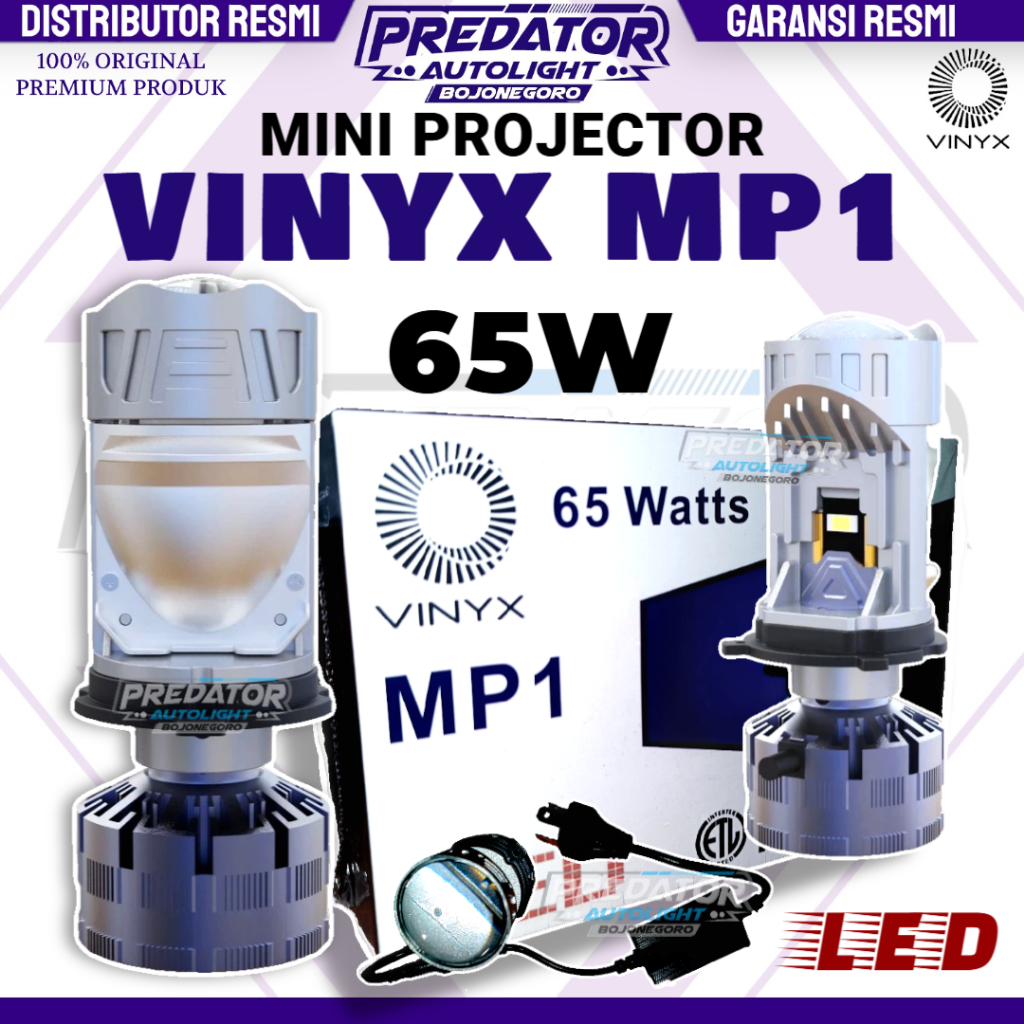 VINYX MP1 MINI PROJECTOR LED LAMP 65 WATTS PROJECTOR H4 รถเลนส์รถ ...