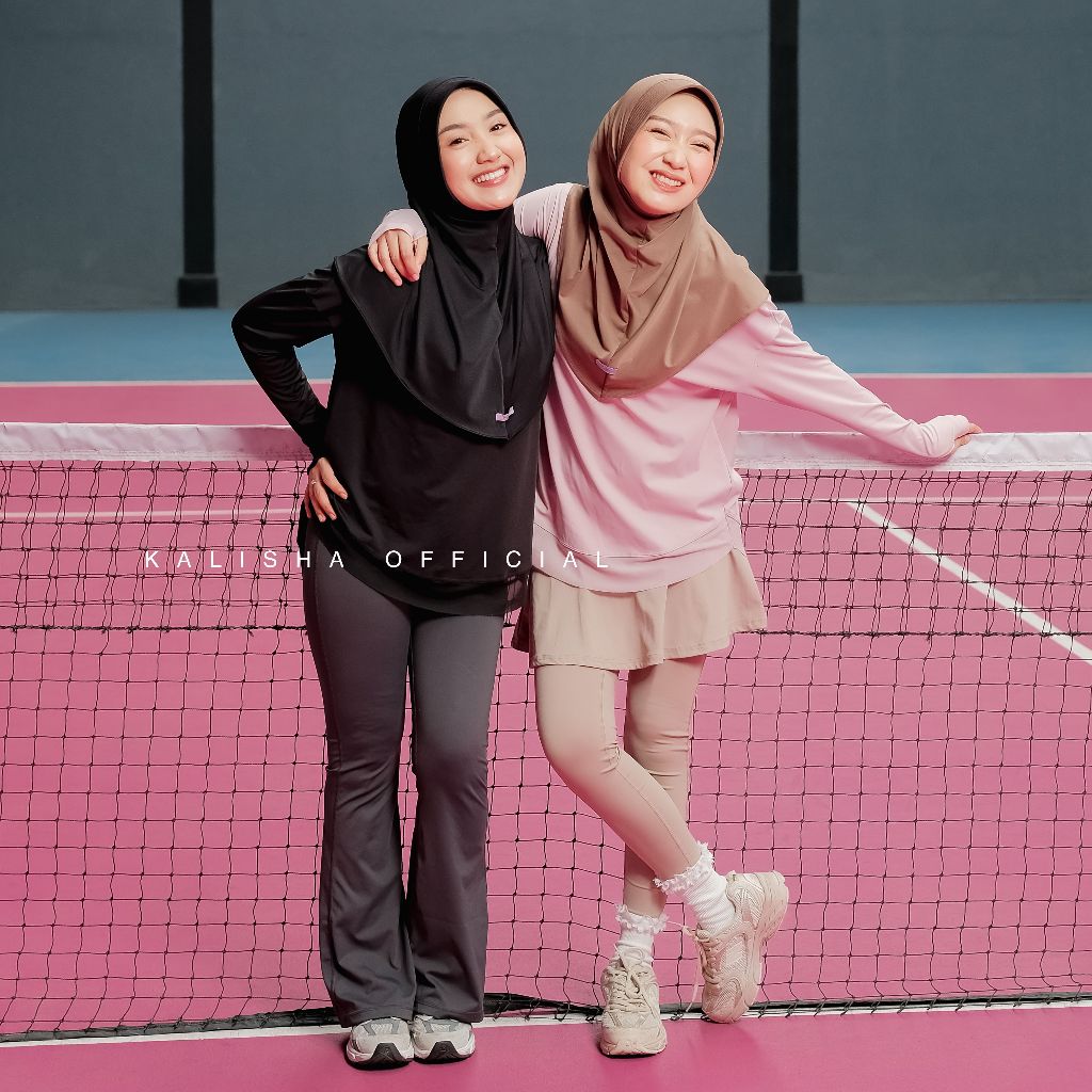 Kalisha - เสื้อกีฬาสปอร์ต Hijab Bergo ไซส์ M | Shopee Thailand