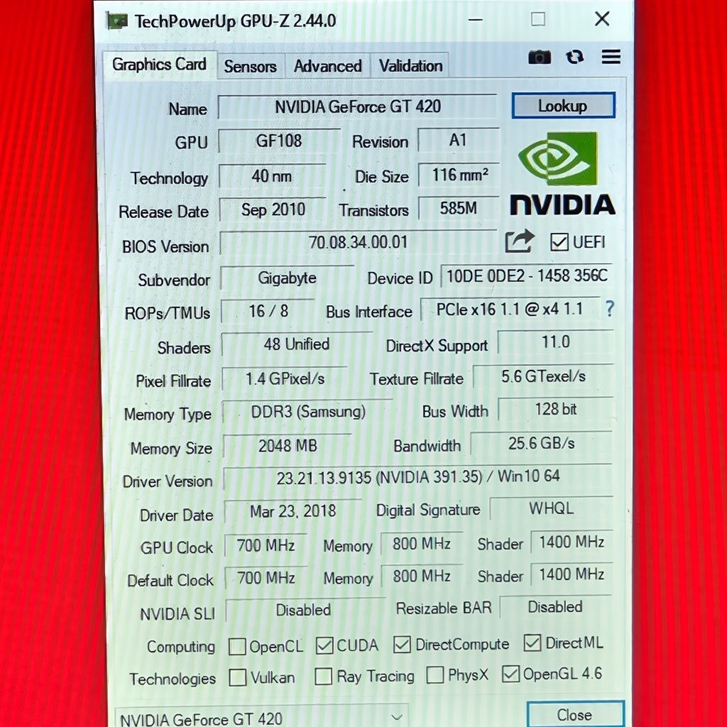 VGA GT 420 2GB DDR3 128BIT AMATT | Shopee Thailand