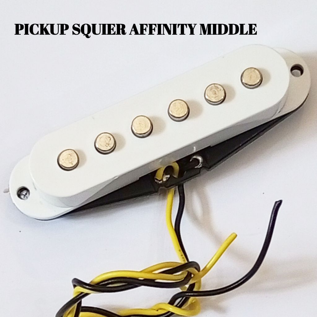 Original Squier Affinity Stratocaster Single Coil Middle White Guitar ...