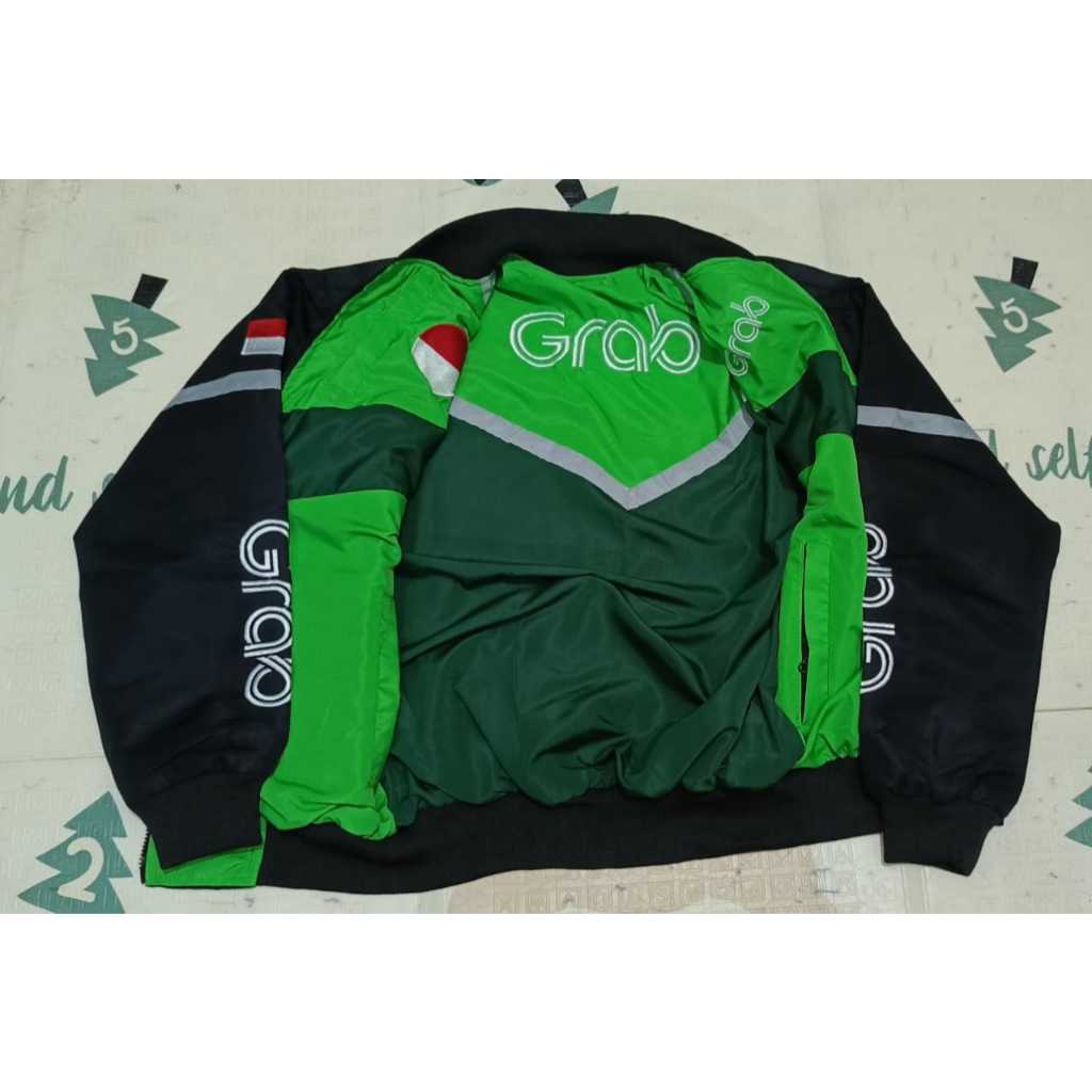 HIJAU ORIGINAL GRAB JACKET GREEN REVERSIBLE GRAB สีดําไม่ใช่การออกแบบ ...