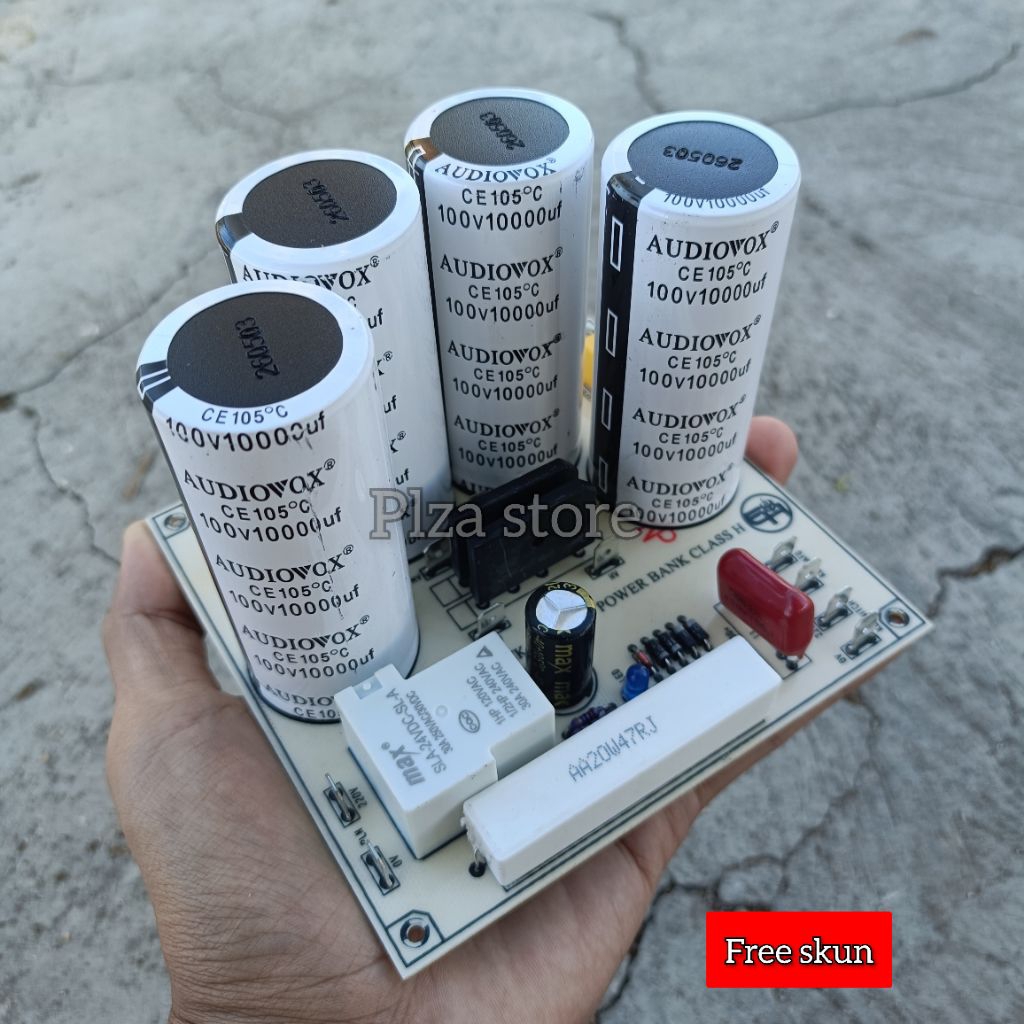 PSU class H single CT 4 elco 100v 10000uf audiovox สําหรับ 32/64vac max. 65/130vac ครบชุด Softstart anti jigleg psu class H single ct