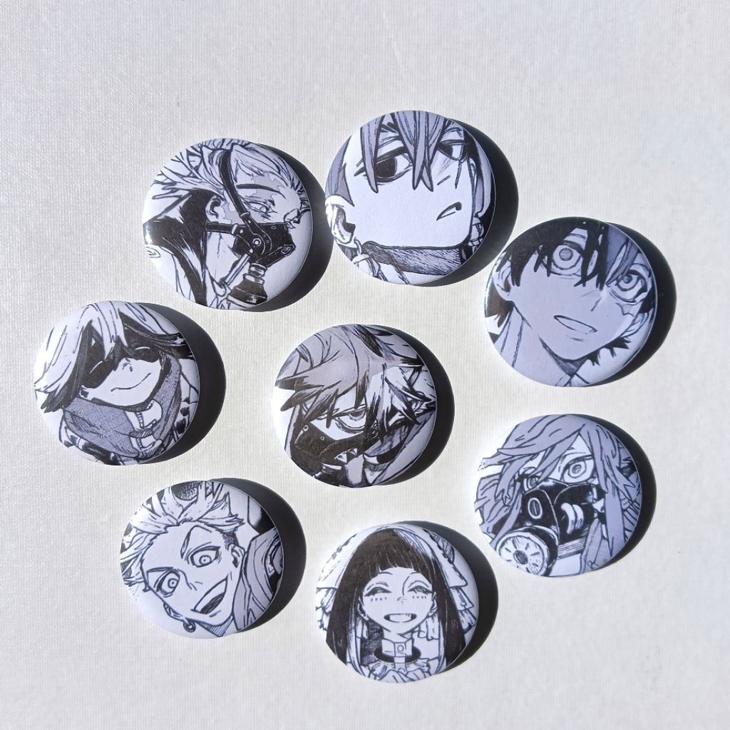 PIN BUTTON ANIME/MANGA GACHIAKUTA|มังงะ มังงะ|สีเต็ม| RUDO, ENJIN ...