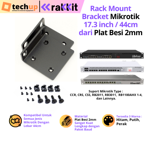 RAKKIT MK-001 Rackmount Kit Mikrotik Rack Server Ear Bracket Ear Rack ...