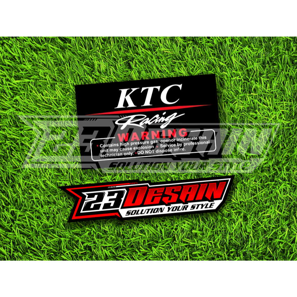 KTC RACING SHOCK สติ๊กเกอร์ KTC SUSPENSION | Shopee Thailand