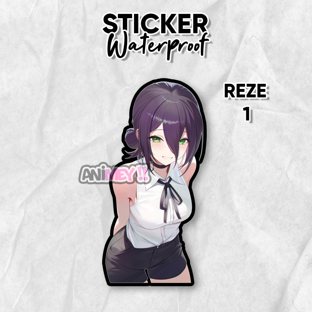 Reze Anime Chainsawman Sticker / สติ๊กเกอร์อนิเมะกันน้ํา | Shopee Thailand