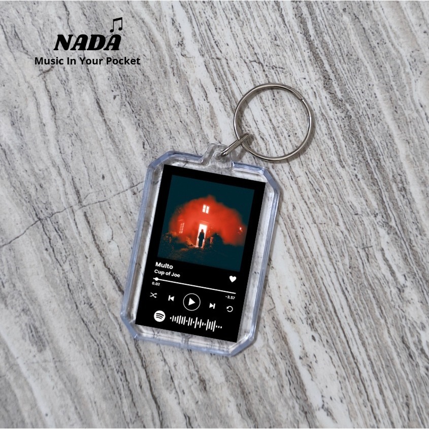 พวงกุญแจ GANTUNGAN Spotify Multo | พวงกุญแจเพลงบาร์โค้ดสแกนพรีเมี่ยม ...