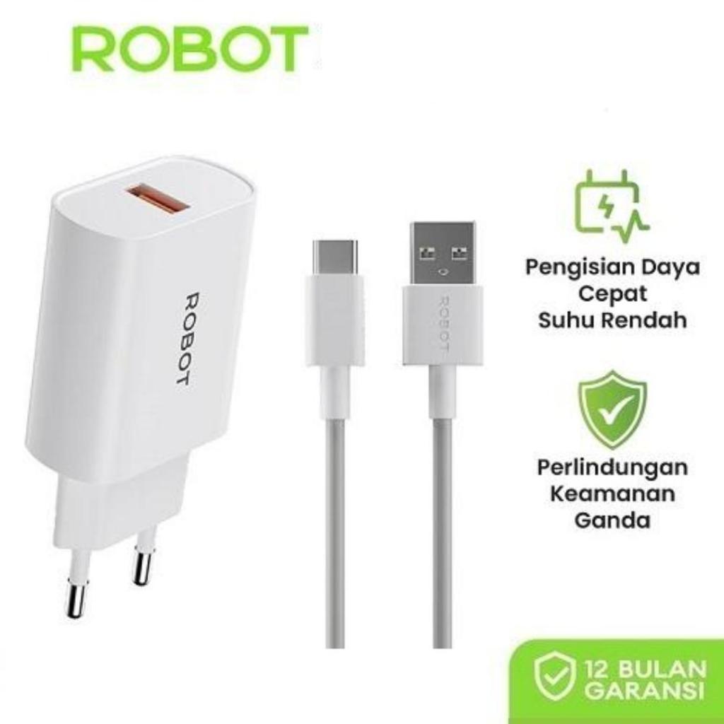 ROBOT RT-UC1 Adapter Charger Cable Usb To Type C Fast Charging 18W Vooc ...