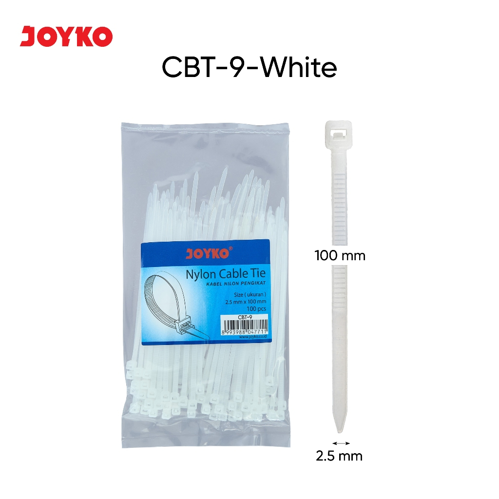 Joyko Cable Ties CBT-9 / CBT-10 / CBT-11 Nylon Cable Ties - แพ็ค ...