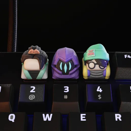 Valorant Keycaps VOL.1– Sage, Omen, Killjoy – Custom Resin Keycap MX ...
