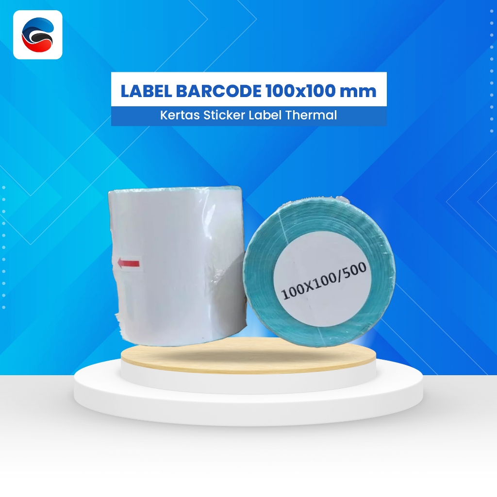 BARCODE LABEL 100x100 mm THERMALT LABEL STICKER PAPER 100x100 มม.100 x ...