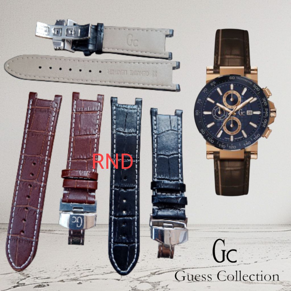 GC Guess Collection สายนาฬิกา GC 22MM Leather Watch Hook โลโก้ GC ...