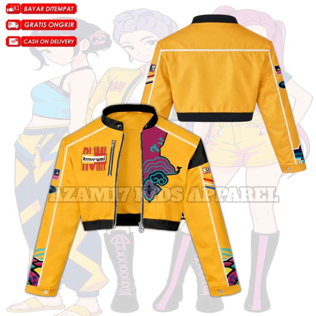 KPop Demon Hunters Huntrix Rumi ตัวละครเด็ก Crop Top Jacket / Rumi ...