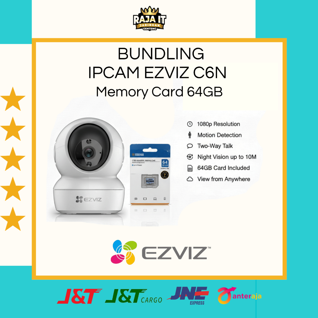 (BOUNDLING) Ezviz C6N 2MP Ipcam + การ์ดหน่วยความจํา 64Gb | Shopee Thailand