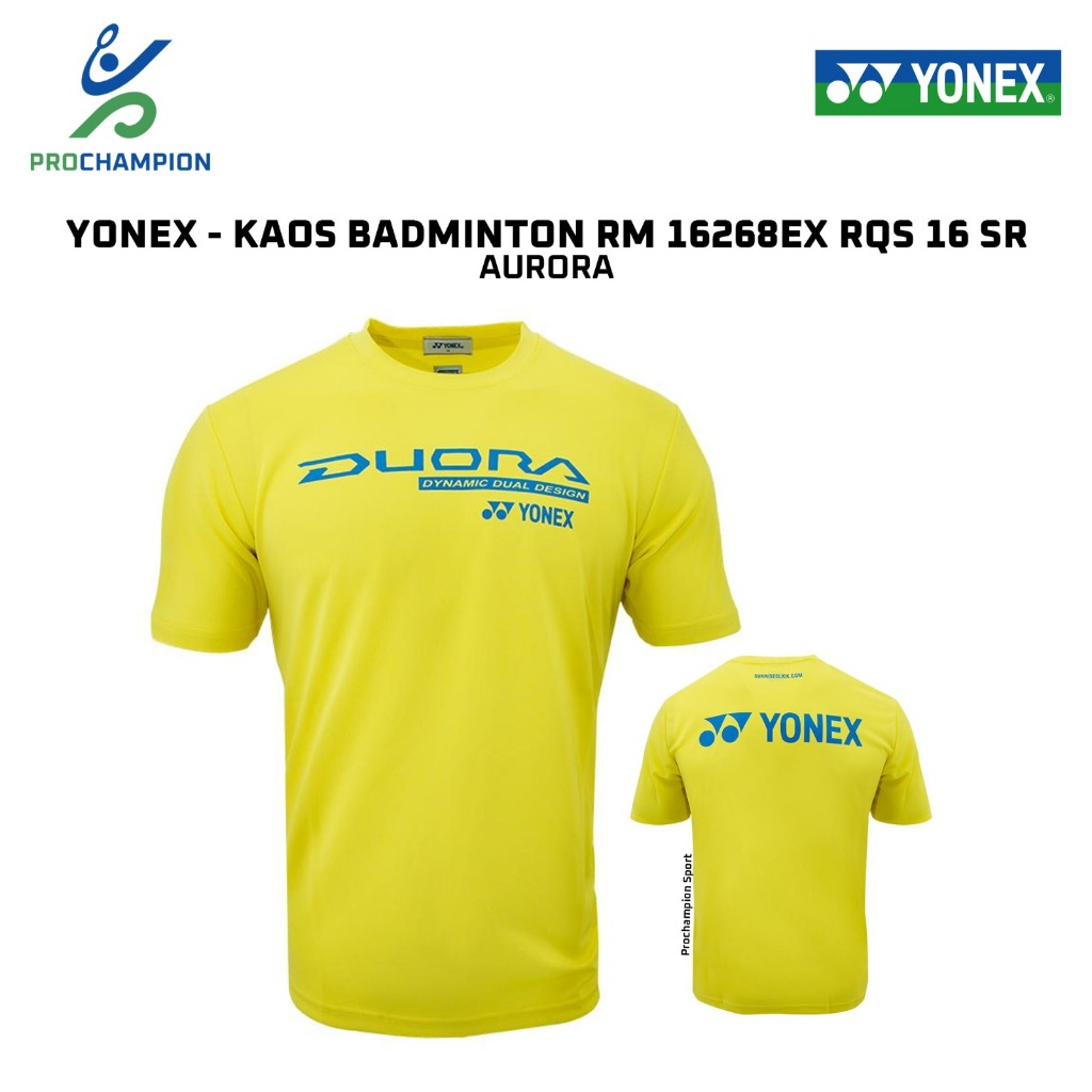 เสื้อแบดมินตัน Yonex RM 16268EX RQS 16 SR Aurora | Shopee Thailand