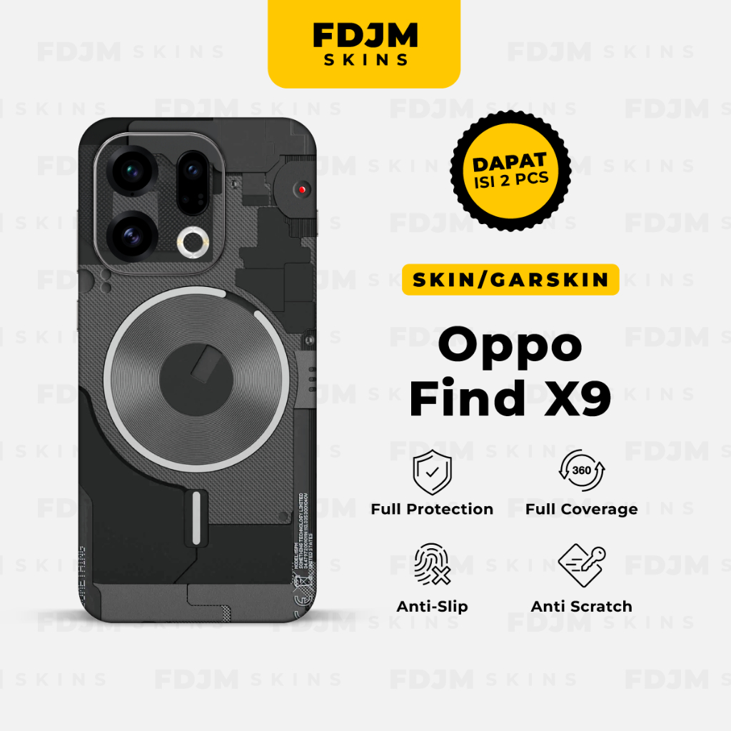 OPPO Find X9 Garskin *Contents 2 Full & Back* Protective Skin not Case ...