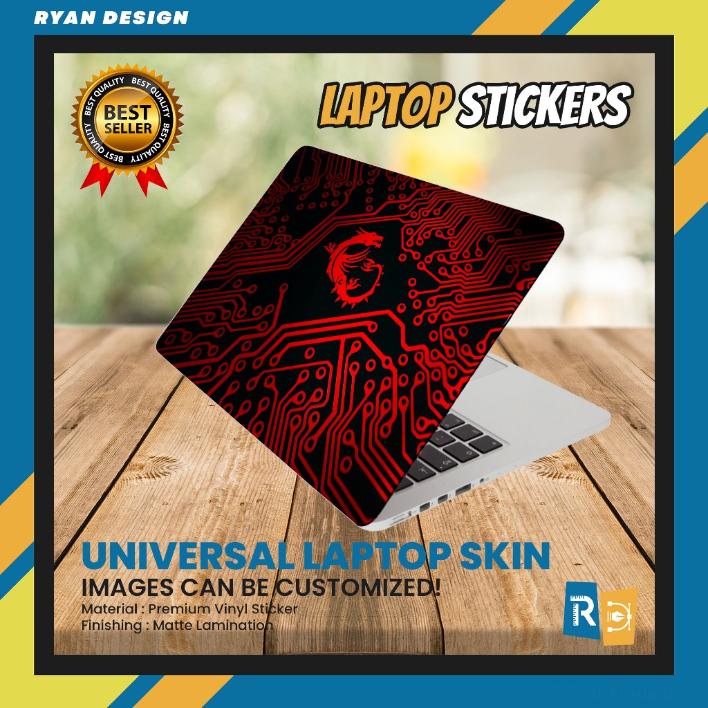 Garskin Laptop MSI Sticker Laptop Gamer Cover Laptop Notebook 10 12 13 ...