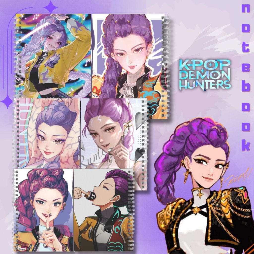 RUMI HUNTRIX KPOP DEMON HUNTERS โน๊ตบุ๊ค / HUNTRIX RUMI CATTAN BOOK ...