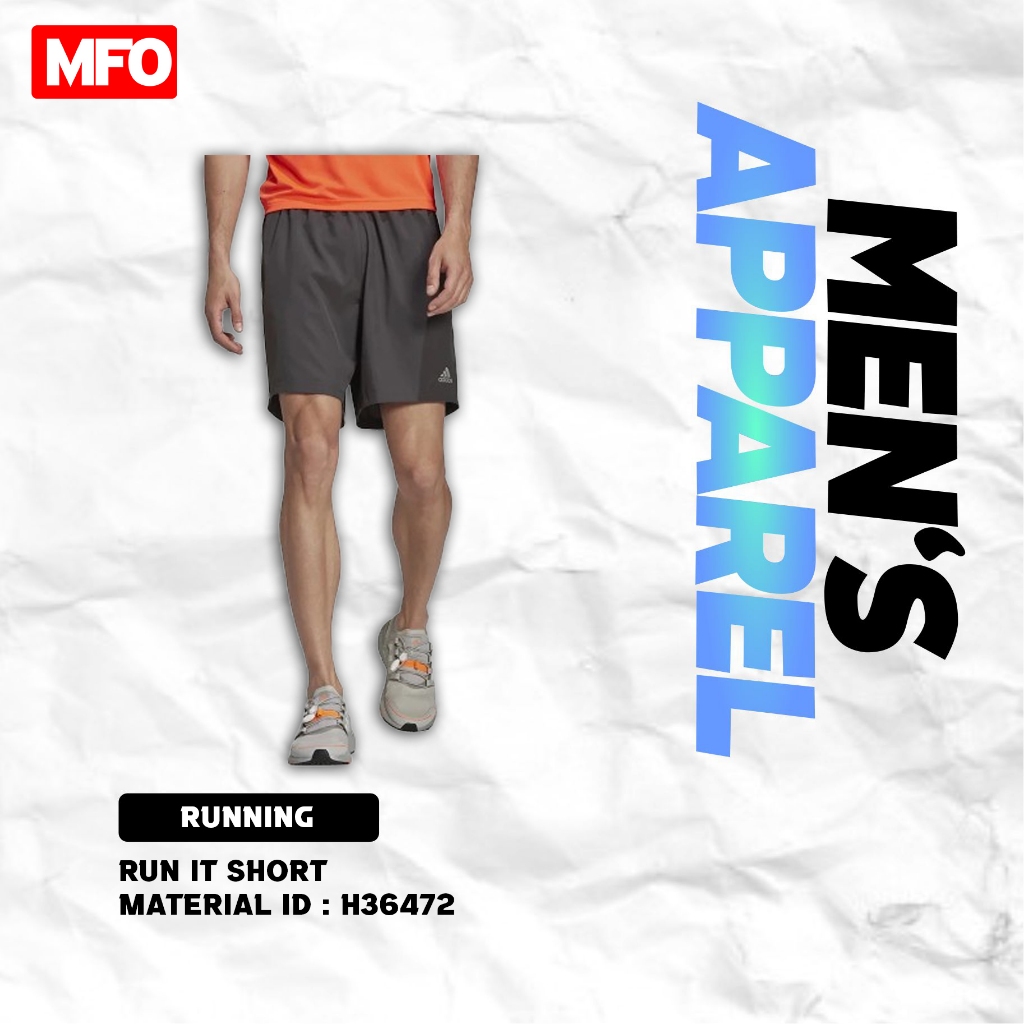 RUN IT SHORT กางเกงวิ่งผู้ชาย H36472 | Shopee Thailand