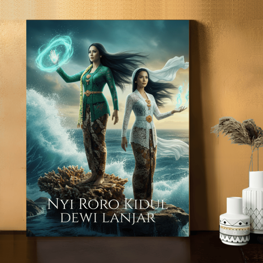 Nyi Roro Kidul และเทพธิดา Lanjar โปสเตอร์ตกแต่งผนัง MDF วัสดุโปสเตอร์ ...