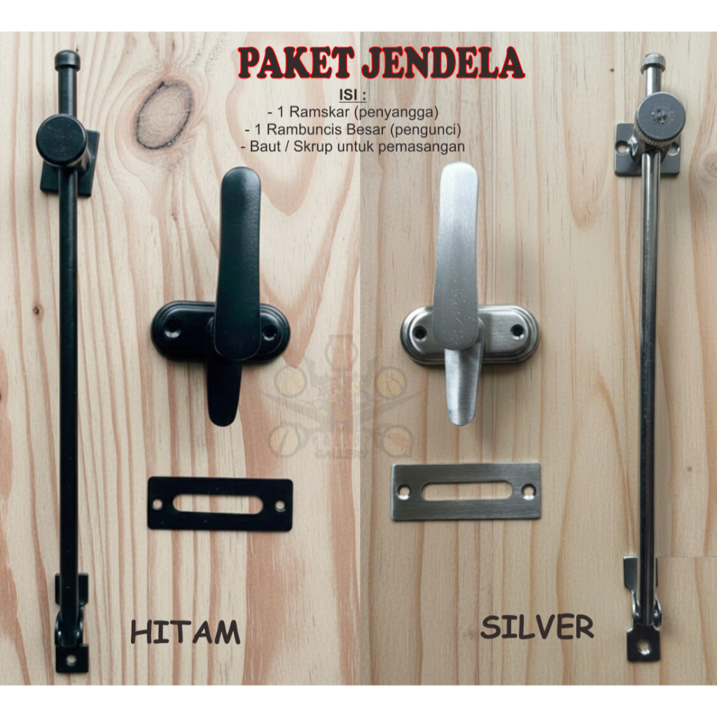 แพคเกจหน้าต่าง Ramskar Large Rambuncis Window Support Black Silver ...