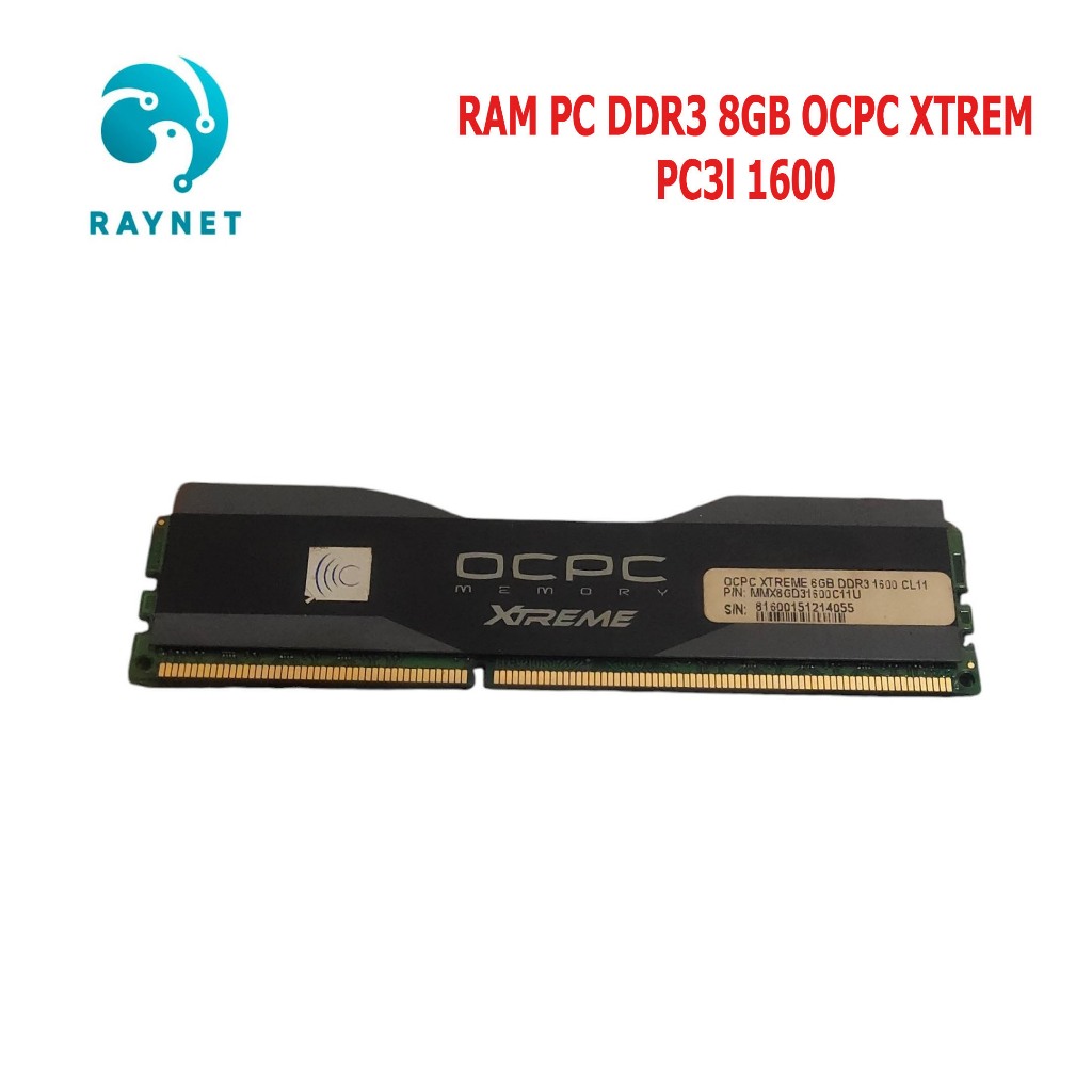 แรมพีซี ddr3 8gb ocpc สุดขีดพีซี-1600