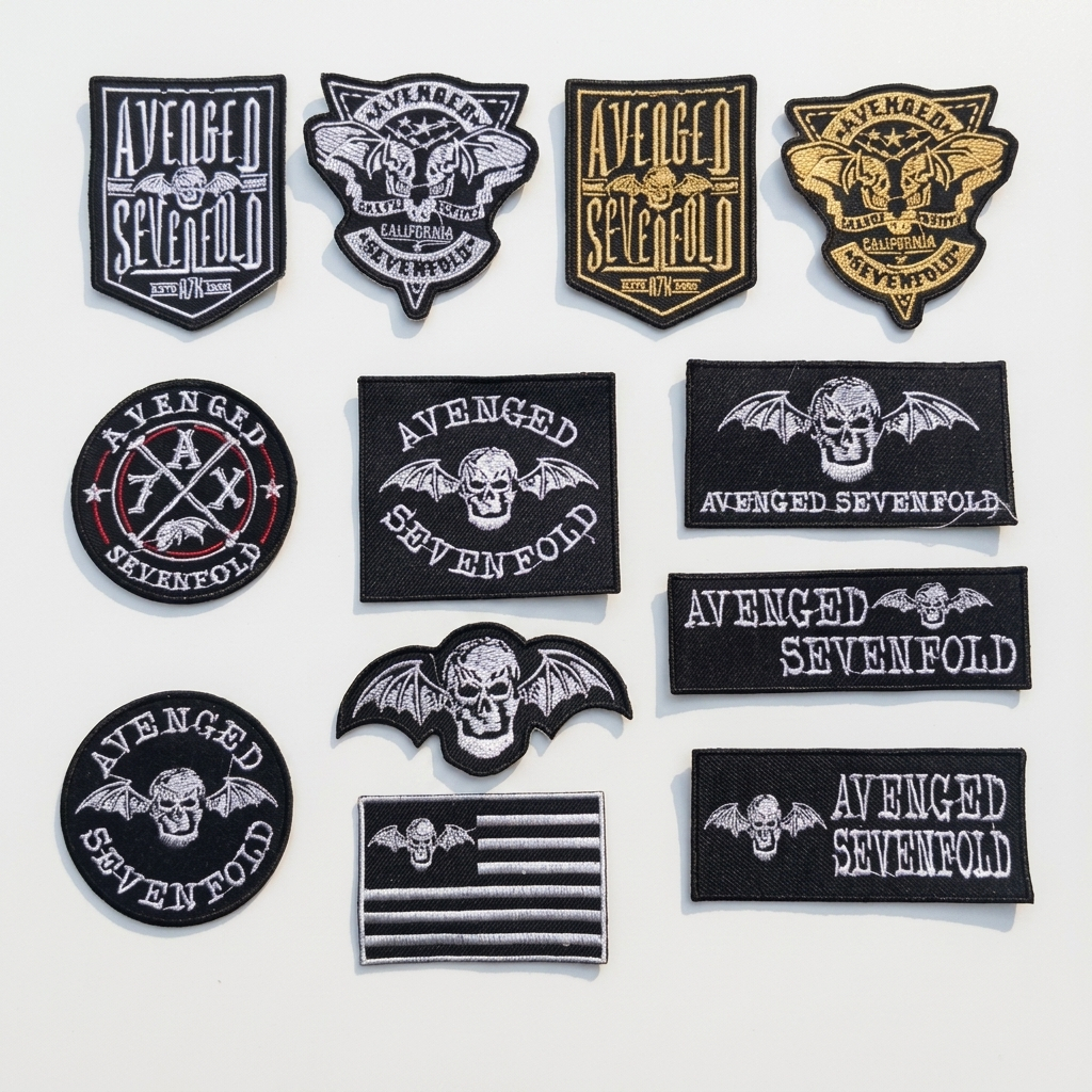 AVENGED SEVENFOLD PATCH EMBROIDEREDEDED EMBLEM MUSIC BAND AVG A7X ...