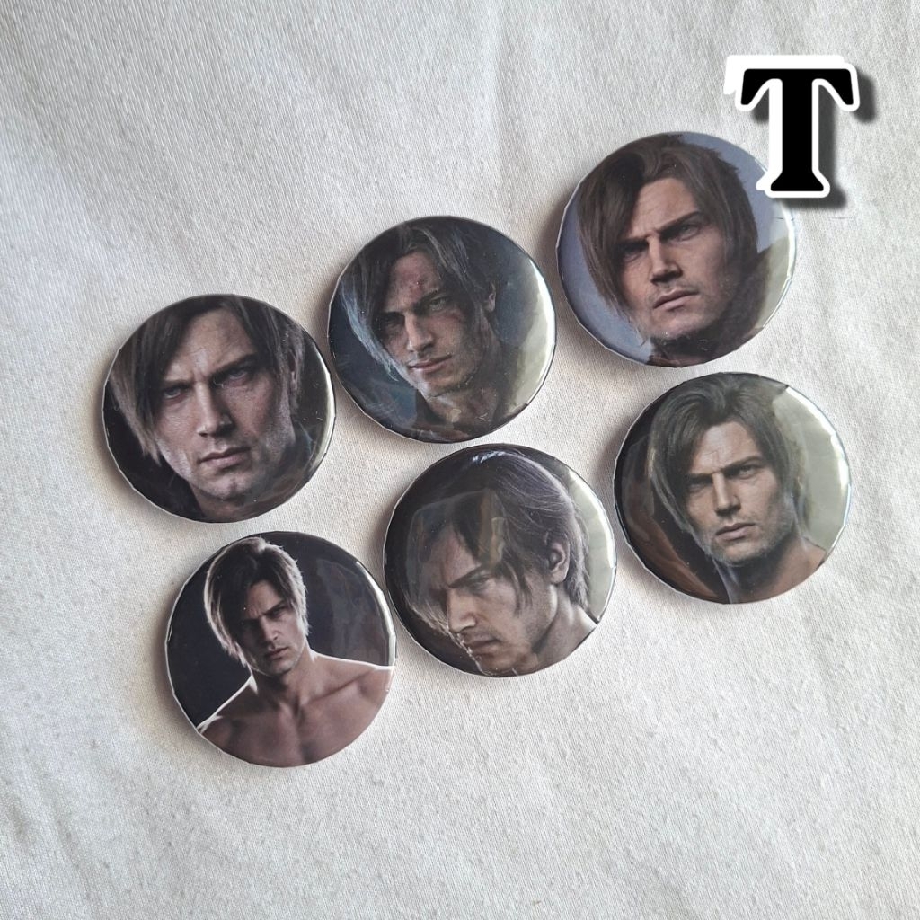 6 ชิ้นปุ่มขา Leon S Kennedy Resident Evil Requiem Pin เข็มกลัด Pin Pin ...