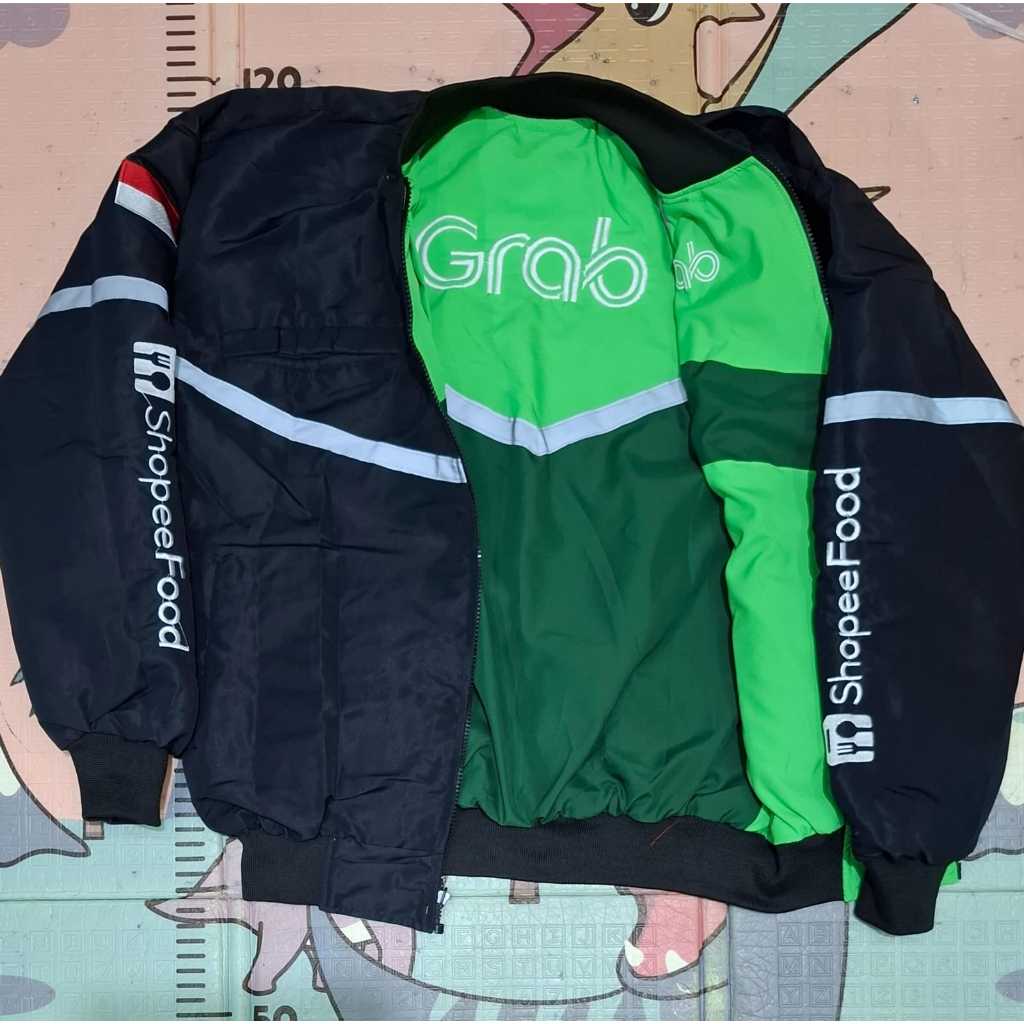 GRAB IJO SOPI แจ็คเก็ตสีดํา COOL BLACK GRAB SOPHI REVERSIBLE JACKET ...