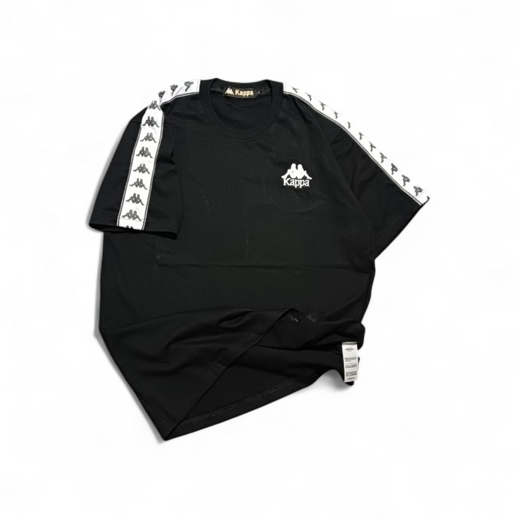 เสื้อยืด KAPPA TAPPED สีดํา | Shopee Thailand