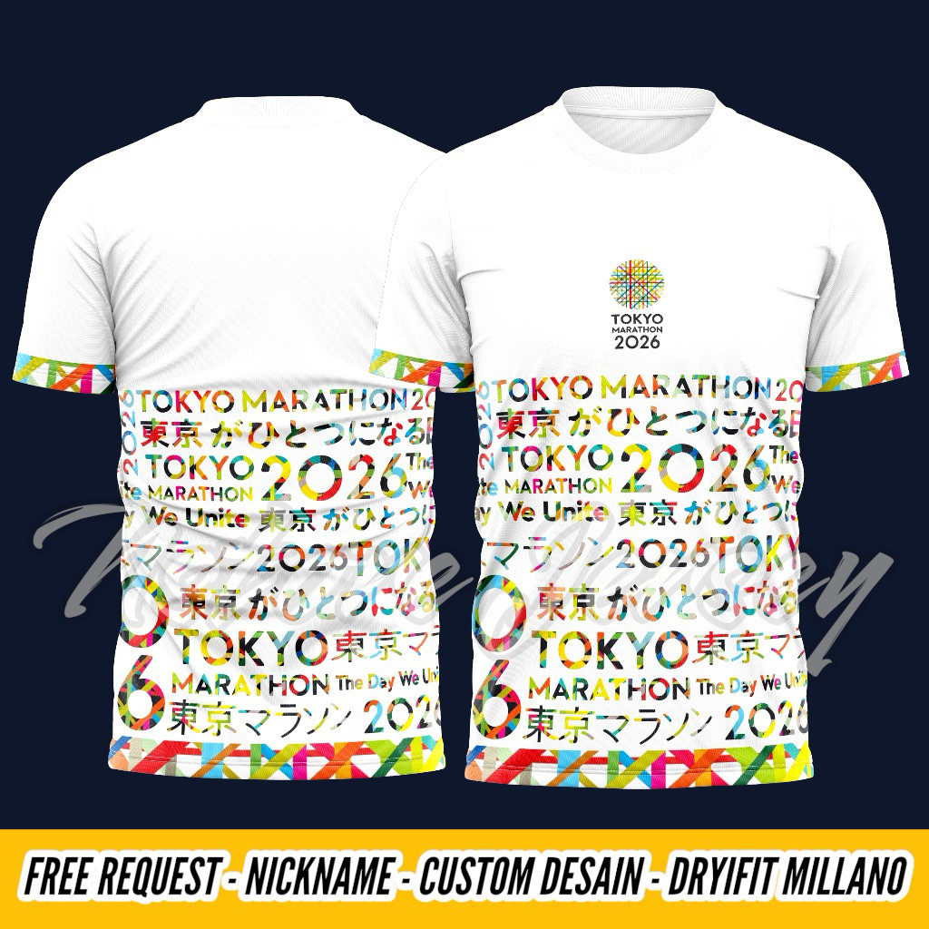 TOKYO MARATHON 2026 RUNNING JERSEY The Day We Unite | Shopee Thailand