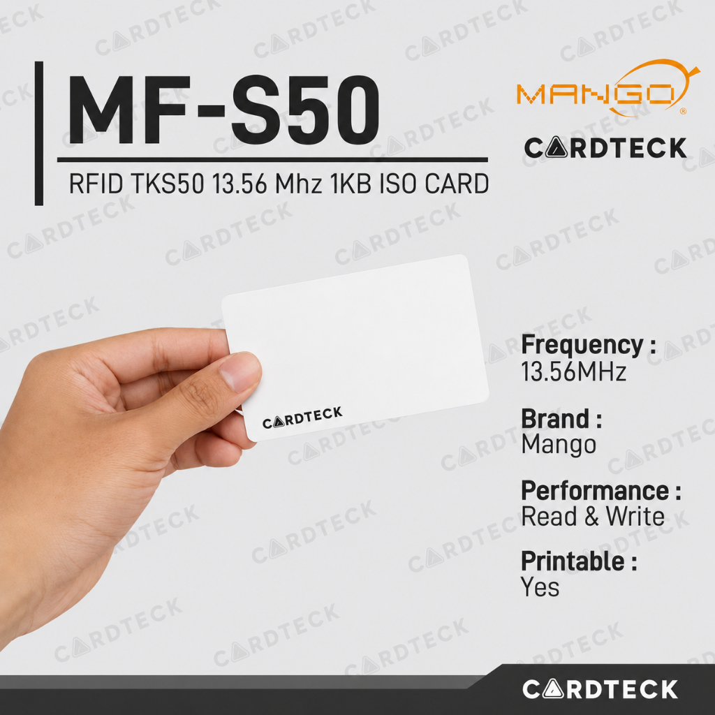 MANGO MF-S50 RFID Contactless Smartcard 13.56Mhz S50 TKS50 1KB ISO ...