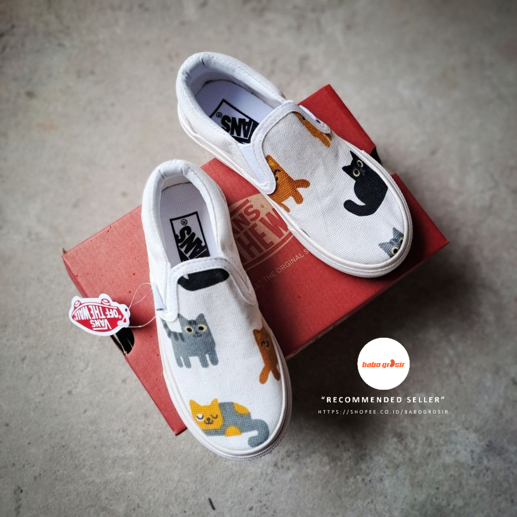 vans-slip-on-kids-รองเท้าผ้าใบลําลอง-กันลื่น-พรีเมี่ยม-นําเข้าจากจีน-สําหรับเด็ก