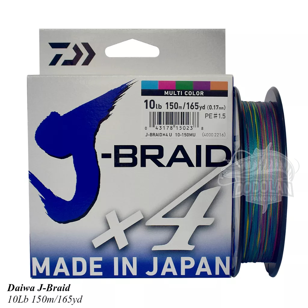 คันเบ็ดตกปลา Daiwa J Braid X4 150 เมตร หลากสี Shopee Thailand